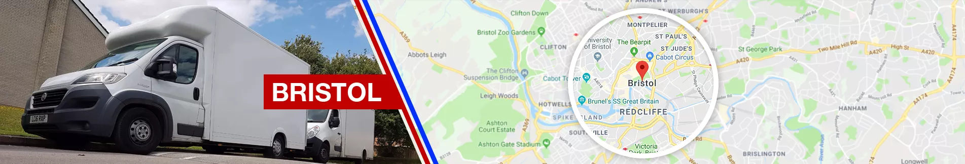 Simply Removals Bristol - Moving Vans and Local Service Map