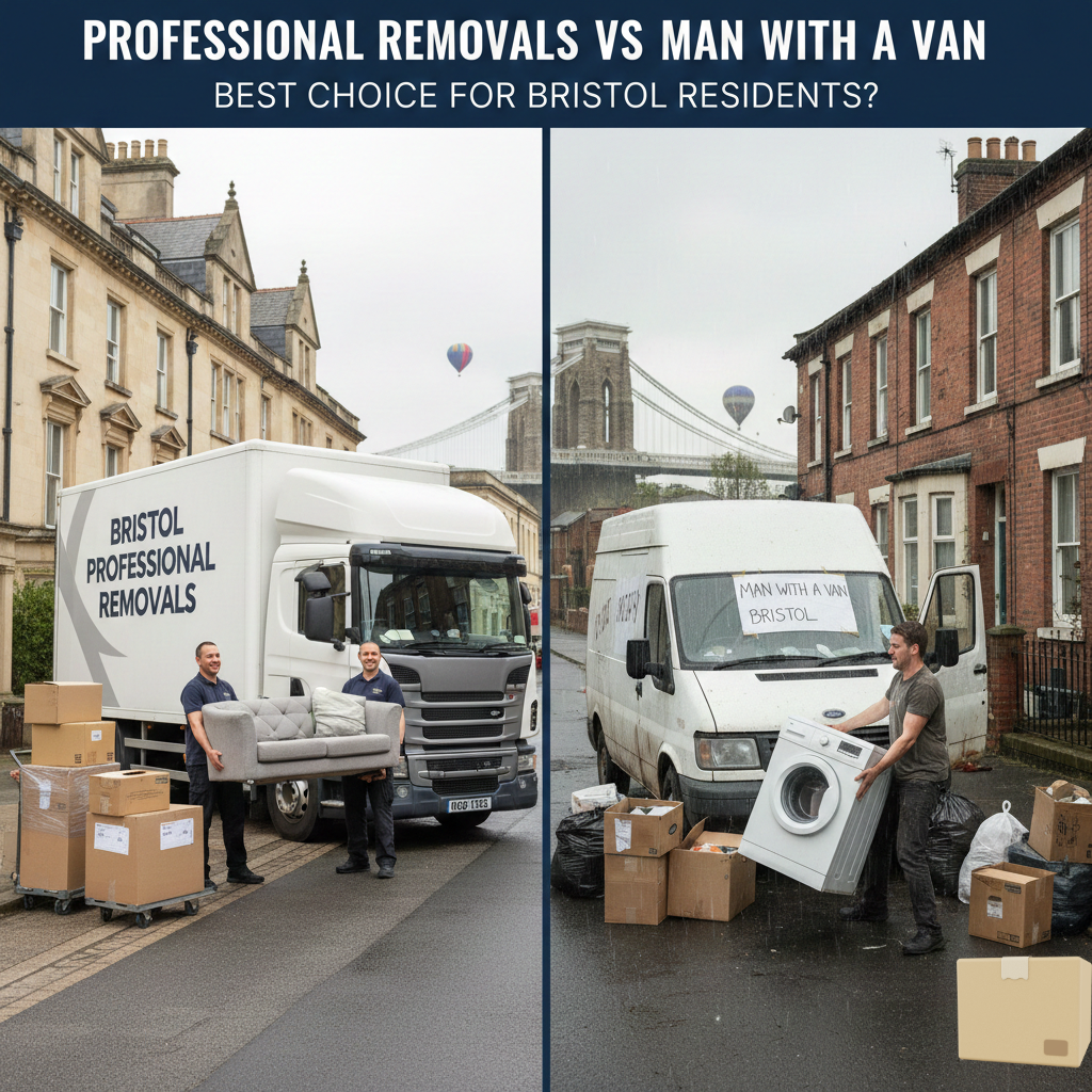 professional removals vs man with a van bristol